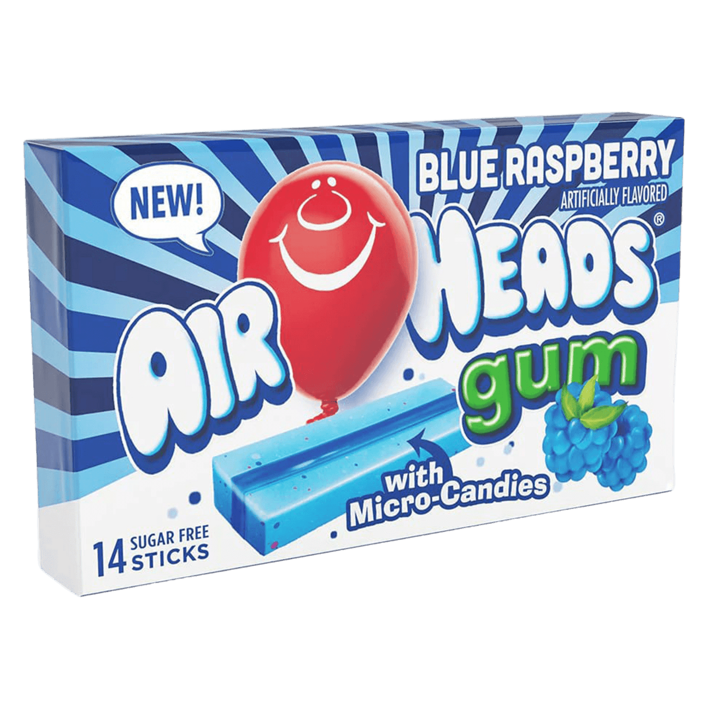 Airheads - Gum Blue Raspberry 33g ( BLACK FRIDAY)