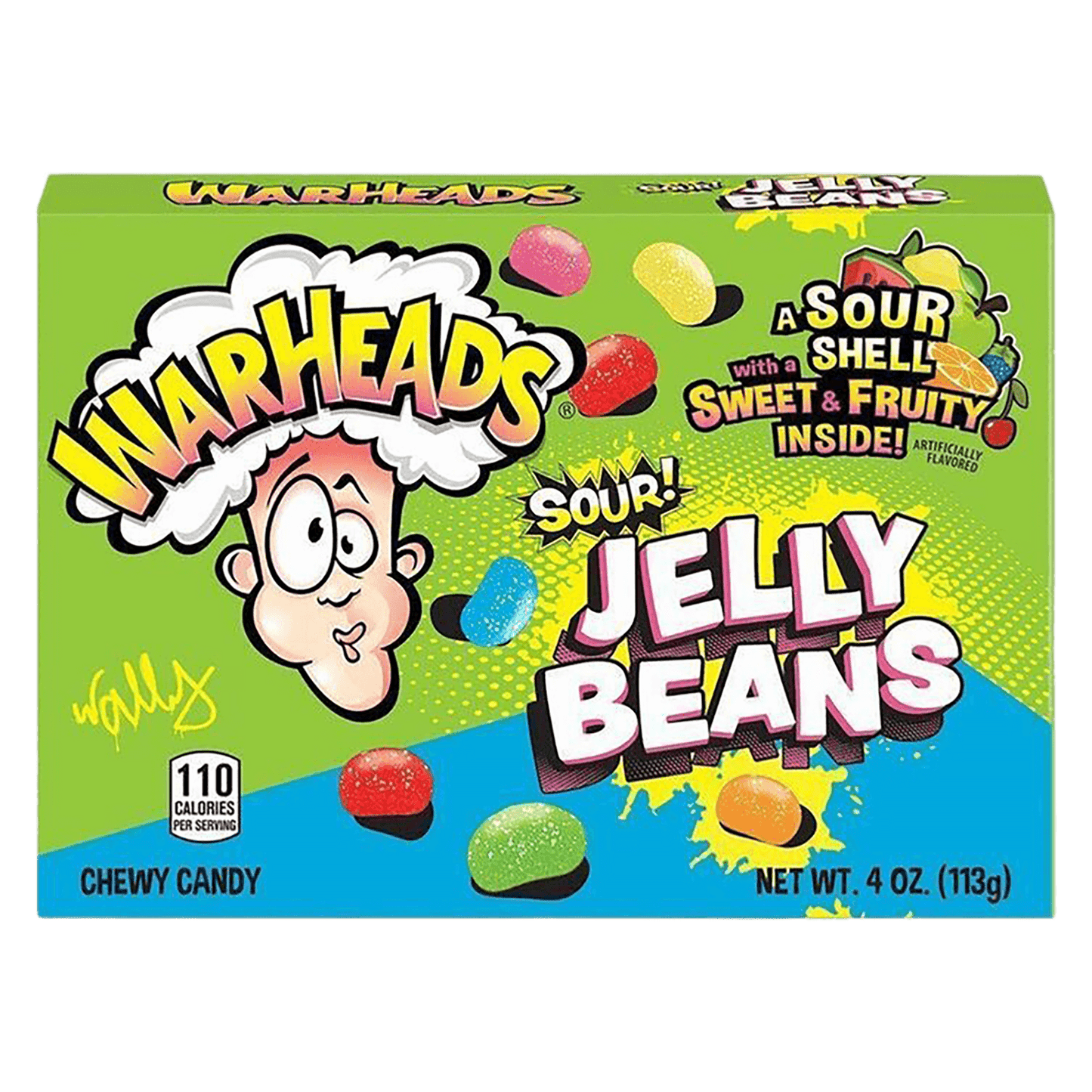 Warheads - Sour Jelly Beans 113g ( BLACK FRIDAY)