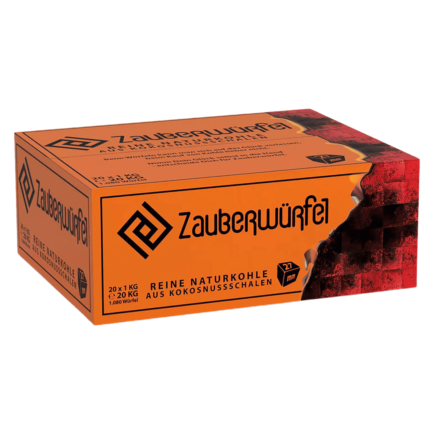 Zauberwürfel 27mm Naturkohle 20kg MEGA JUBILÄUMS ANGEBOT !