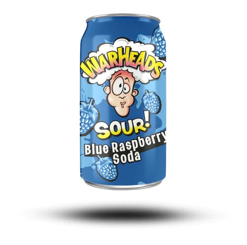 Warheads - Sour Blue Raspberry Soda 355ml