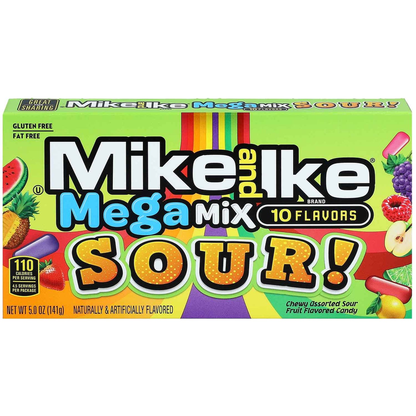 Mike & Ike - Mega Mix Sour 141g  ( BLACK FRIDAY)