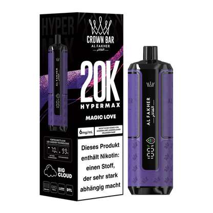 Al Fakher - Crown Bar - Hypermax - 20k - Magic Love