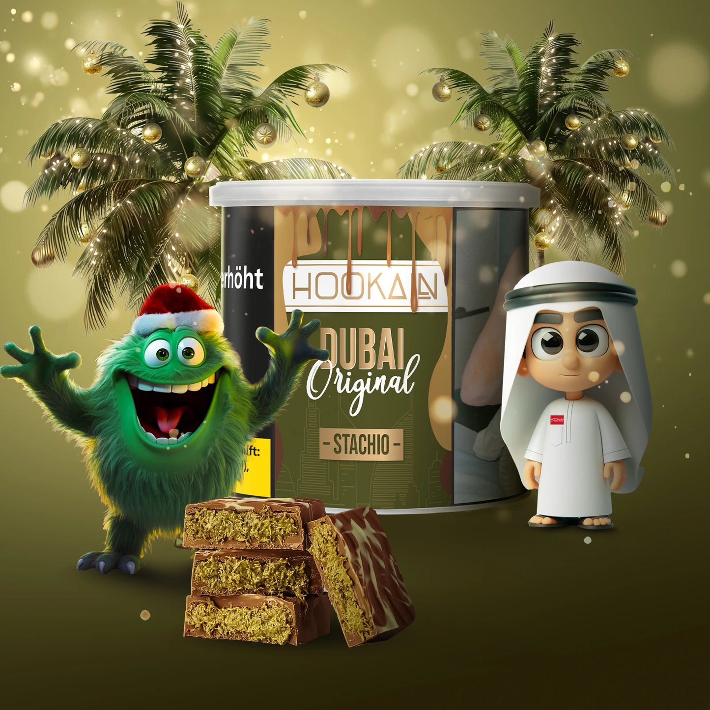 Hookain Tabak 200g Dubai Stachio