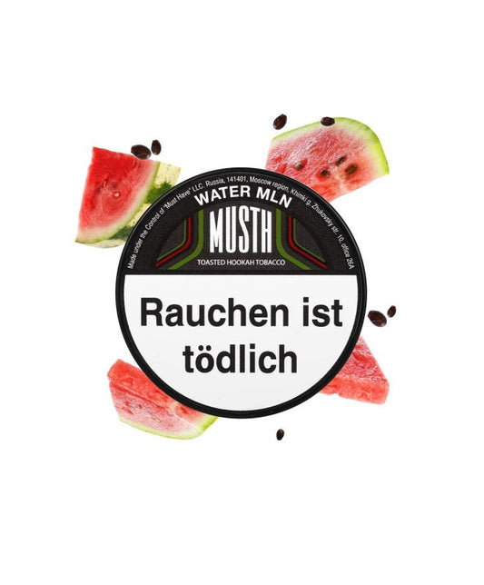 Must H Water Mln 125g Shisha Tabak
