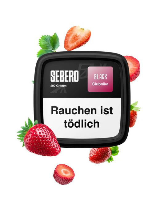 Sebero Black - Clubnika 200g Shisha Tabak