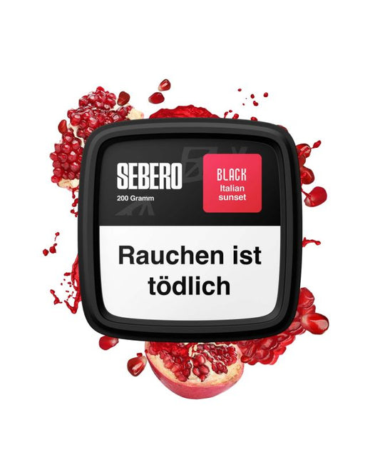 Sebero Black - Italien Sunset 200g Shisha Tabak