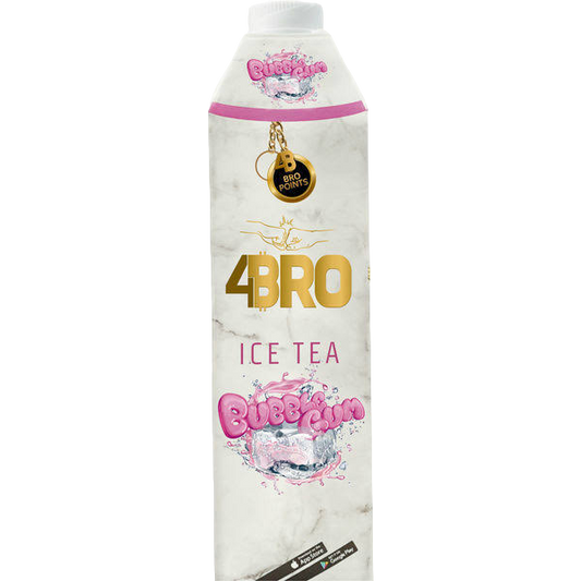 4 BRO ICE TEA BUBBLE GUM 1L (HALLOWEEN ANGEBOT)